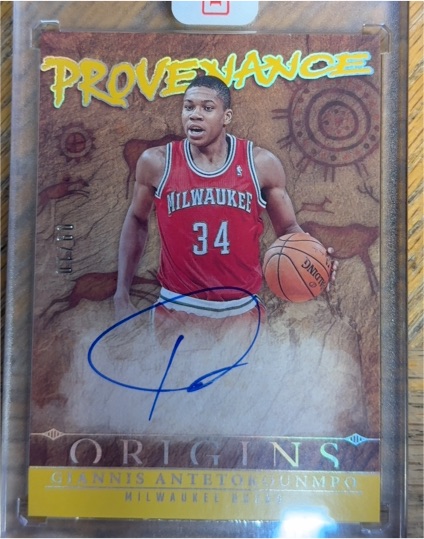 2024-25 Panini Origins Provenance #Giannis Antetokounmpo — front
