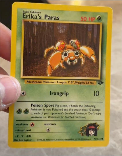2000 Pokémon Gym Challenge #71 Erika's Paras — front