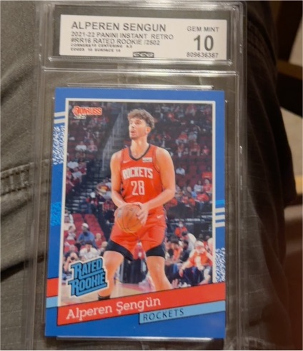 2021-22 Panini Instant Rated Rookie Retro #RR-16 Alperen Sengun — front