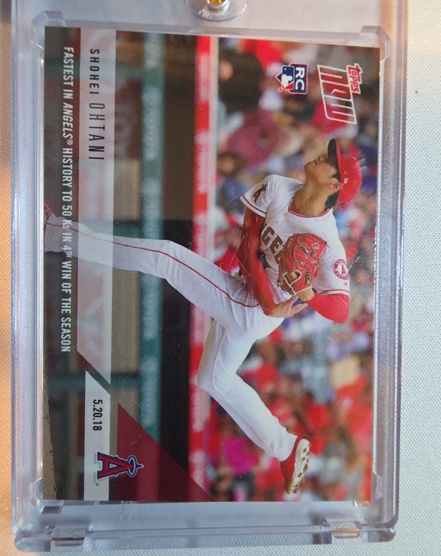 2018 Topps Now #234J Shohei Ohtani Rookie Card Japanese Issue — front