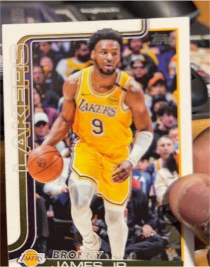 2025-26 Topps #152 Bronny James Jr. — front