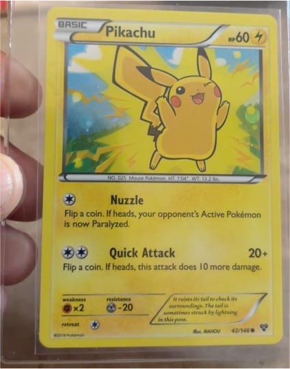 2014 Pokémon XY #42 Pikachu — front