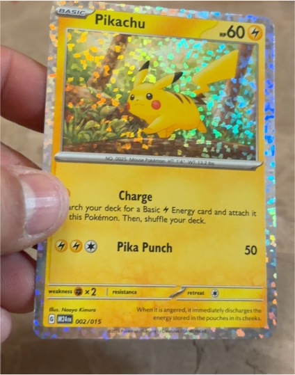 2024 Pokémon #002 Pikachu McDonald's Promo — front