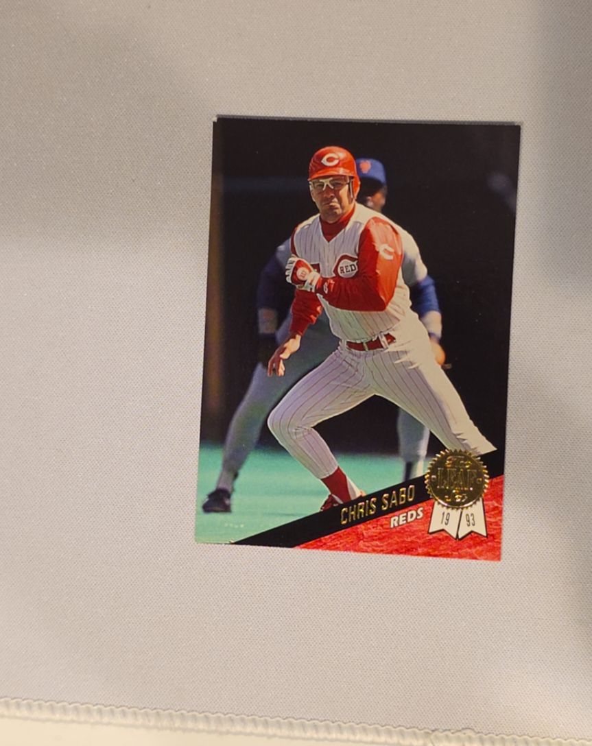 1993 Leaf #418 Chris Sabo — front