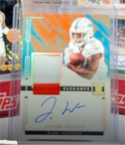2024 Panini Impeccable Elegance #EVA-JWD Jaylen Waddle — front