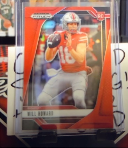 2025 Panini Prizm Draft Picks #83 Will Howard Prizms Red Ice — front