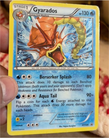 2016 Pokémon XY Black Star Promo #XY109 Gyarados — front
