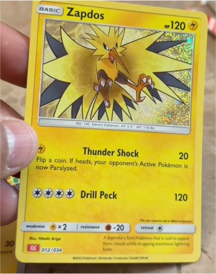 2023 Pokemon Classic Collection #012 Zapdos — front