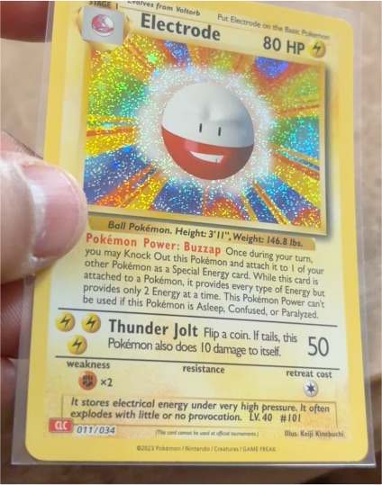 2023 Pokémon Classic Collection #011 Electrode — front