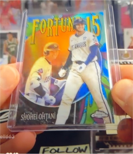 2025 Topps Chrome Update Series Fortune 15 #F15-6 Shohei Ohtani — front