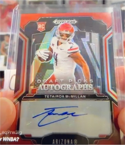 2025 Panini Prizm Draft Picks Tetairoa McMillan Autographs — front