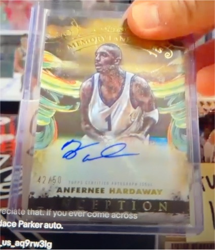 2024 Topps Inception Memory Lane Marks #42/50 Anfernee Hardaway — front