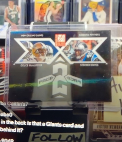 2005 Donruss Elite Face 2 Face #CB-2 Deuce McAllister / Stephen Davis — front