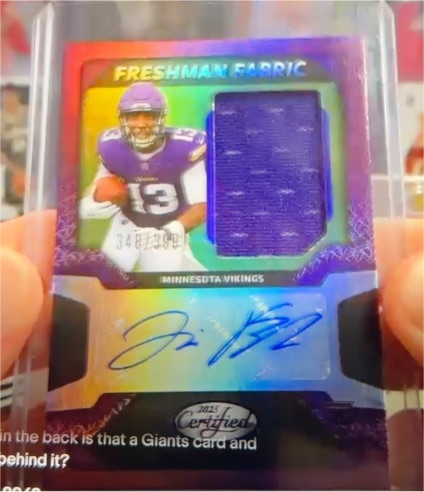 2025 Panini Certified Freshman Fabric #FBC-TAF Tai Felton — front