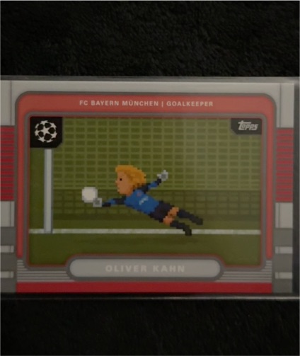 2025-26 Topps UEFA Club Competitions 8Bit Shots #8B-15 Oliver Kahn — front