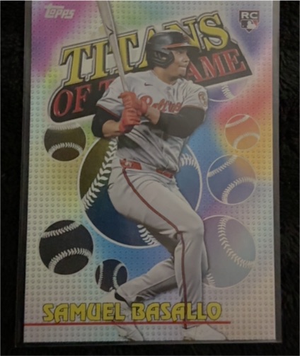 2026 Topps Series 1 #TOG-10 Samuel Basallo Titans of the Game — front