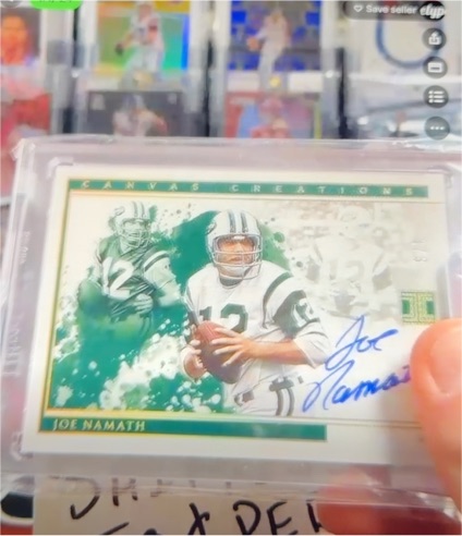 2022 Impeccable Canvas Creations #CC-JN Joe Namath — front