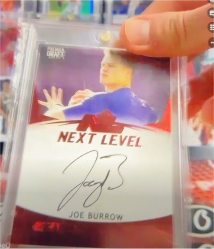 2020 SAGE Premier Draft Next Level #NL-JB Joe Burrow — front