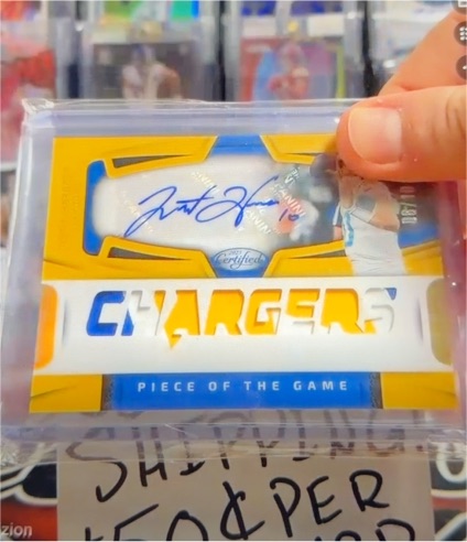 2023 Panini Certified Piece of the Game #Justin Herbert — front