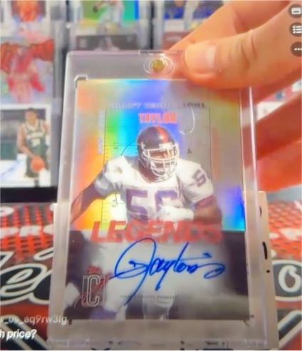 2025 Topps Legends Signature Class Jason Taylor — front