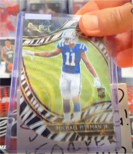 2020 Panini Select Field Level Tri-Color Prizm Die-Cut #362 Michael Pittman Jr Rookie — front
