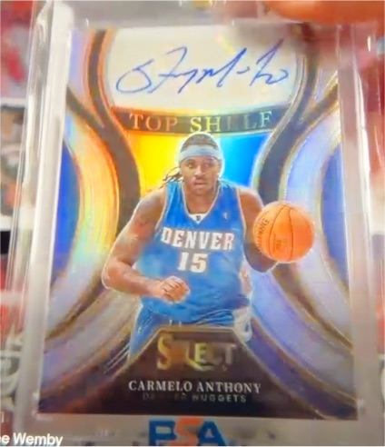 2023-24 Panini Select Top Shelf Carmelo Anthony — front