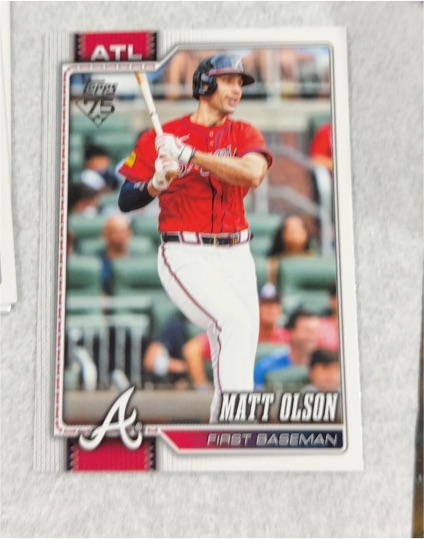 2026 Topps Series 1 #39 Matt Olson — front