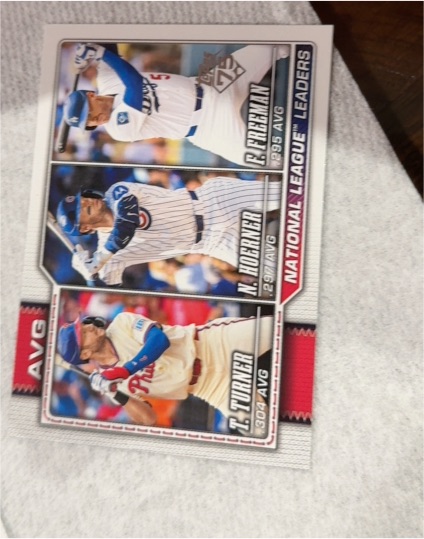 2026 Topps Series 1 #151 Nico Hoerner/Freddie Freeman/Trea Turner League Leaders — front