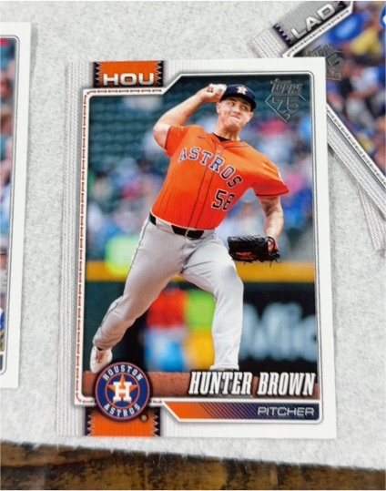 2026 Topps Series 1 #264 Hunter Brown — front