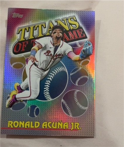 2026 Topps Series 1 Titans Of The Game #TOG-7 Ronald Acuna Jr. — front