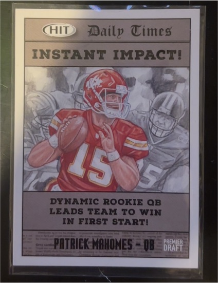 2018 Sage Hit Instant Impact! #59 Patrick Mahomes II — front