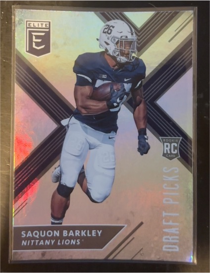 2018 Panini Elite Draft Picks #105 Saquon Barkley — front