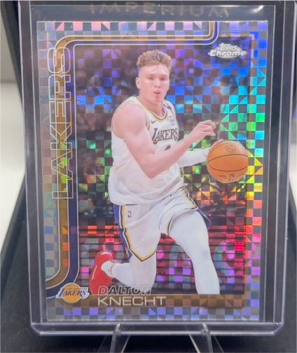 2025-26 Topps Chrome #130 Dalton Knecht — front
