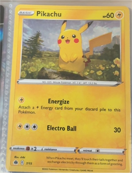 2022 McDonald's Promos #7 Pikachu — front