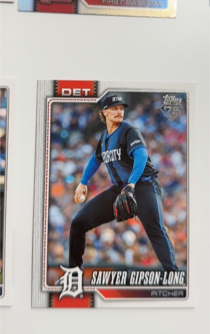 2026 Topps Series 1 #DET Sawyer Gipson-Long — front
