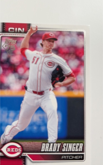 2023 Topps #CIN Brady Singer — front