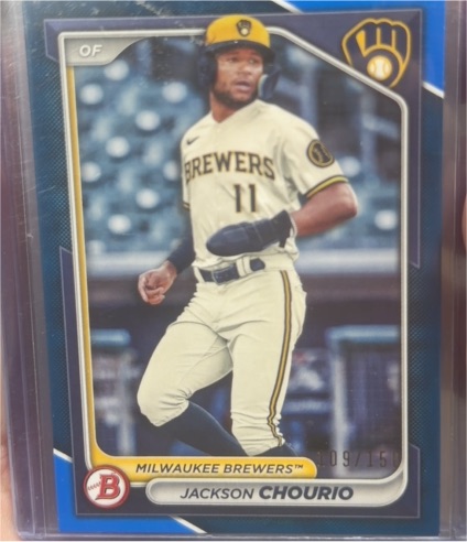 2024 Bowman Chrome Prospects #BCP-140 Jackson Chourio — front