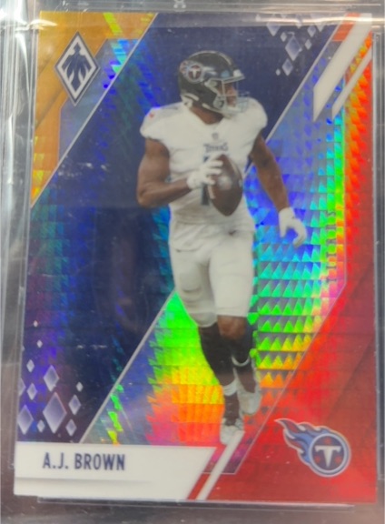 2021 Panini Phoenix #100 A.J. Brown Fire Burst — front