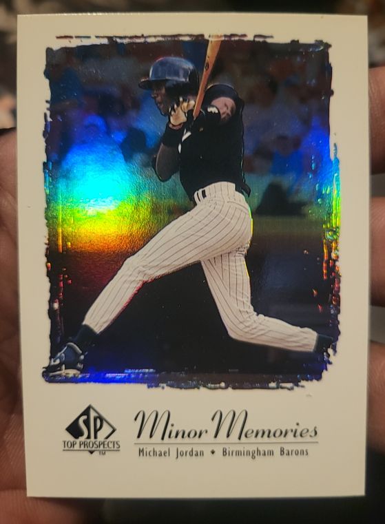 2000 SP Top Prospects Minor Memories #MJ4 Michael Jordan Birmingham Barons — front