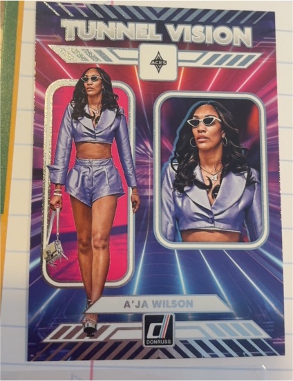 2025 Donruss WNBA #13 A'ja Wilson Tunnel Vision — front