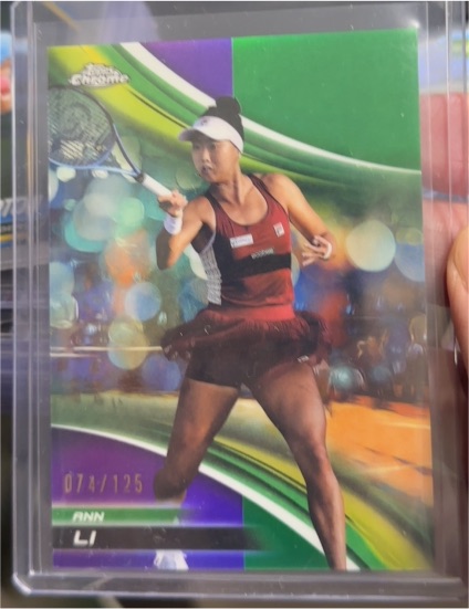 2025 Topps Chrome Tennis #136 Ann Li — front