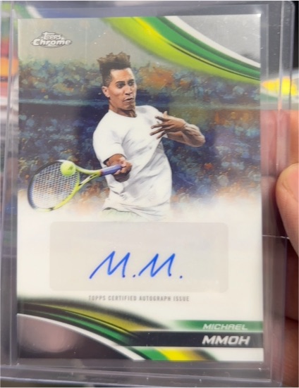 2025 Topps Chrome Tennis #CA-MM Michael Mmoh — front