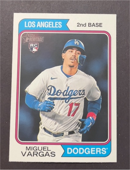 2023 Topps Heritage High Number #694 Miguel Vargas — front