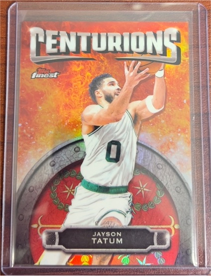 2024-25 Topps Finest #C-3 Jayson Tatum Centurions — front