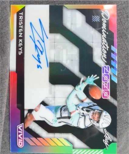 2025 Leaf Vivid Football #DB-20 Tristen Keys — front
