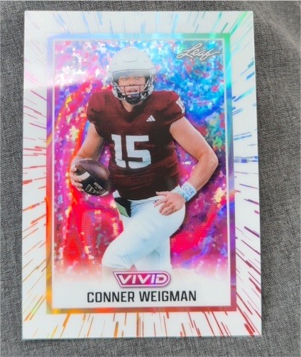 2025 Leaf Vivid #Conner Weigman — front