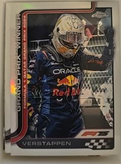 2025 Topps Chrome Formula 1 #115 Max Verstappen Grand Prix Winner Qatar — front