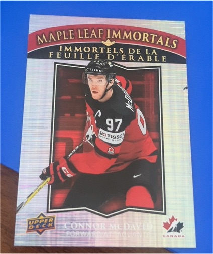 2025-26 Upper Deck Tim Hortons Maple Leaf Immortals #ML-5 Connor McDavid — front