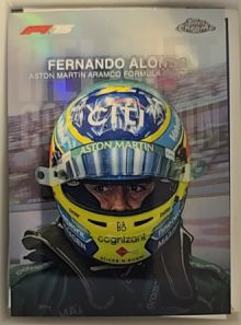 2025 Topps Chrome Formula 1 #HC-6 Fernando Alonso Helmet Collection — front