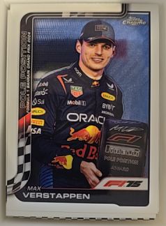 2025 Topps Chrome Formula 1 #117 Max Verstappen Pole Position — front